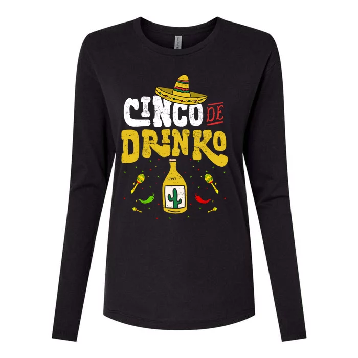 Funny Cinco De O Mayo Mexican Fiesta Ing Funny Gift Womens Cotton Relaxed Long Sleeve T-Shirt