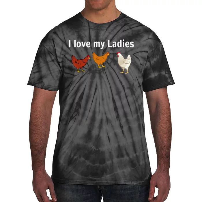 Funny Chicken Design Chicken Farmers Tie-Dye T-Shirt