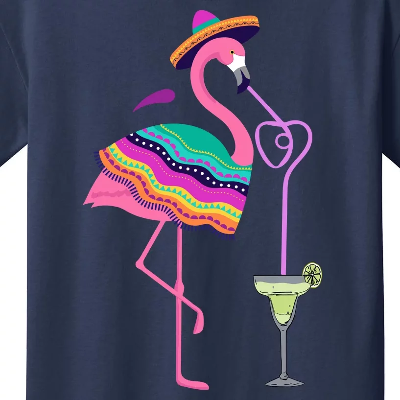 Flamingo Cinco De Mayo Kids T-Shirt