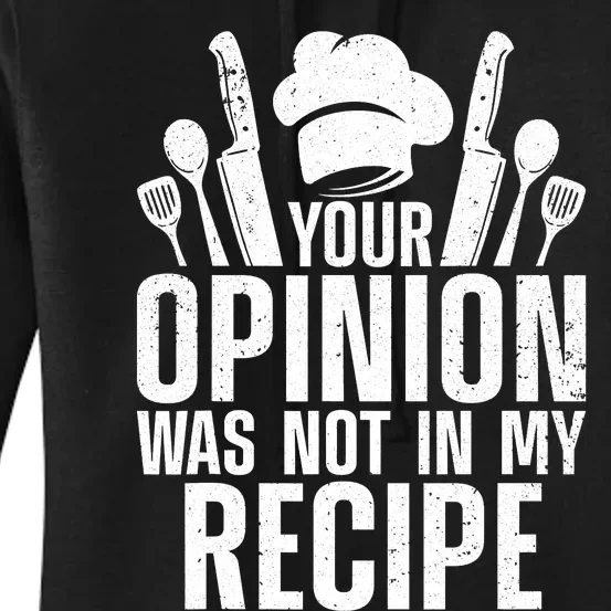 Funny Chef Design Cooking Lover Culinary Cook Women's Pullover Hoodie