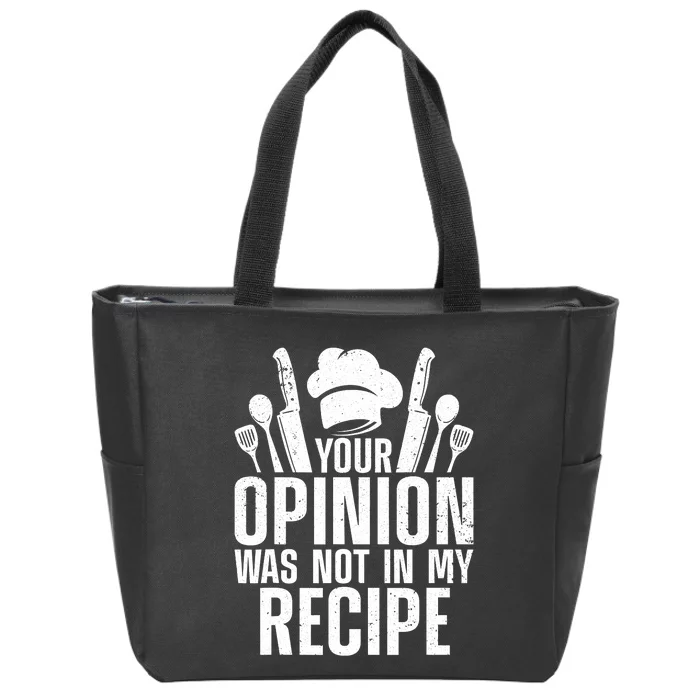 Funny Chef Design Cooking Lover Culinary Cook Zip Tote Bag