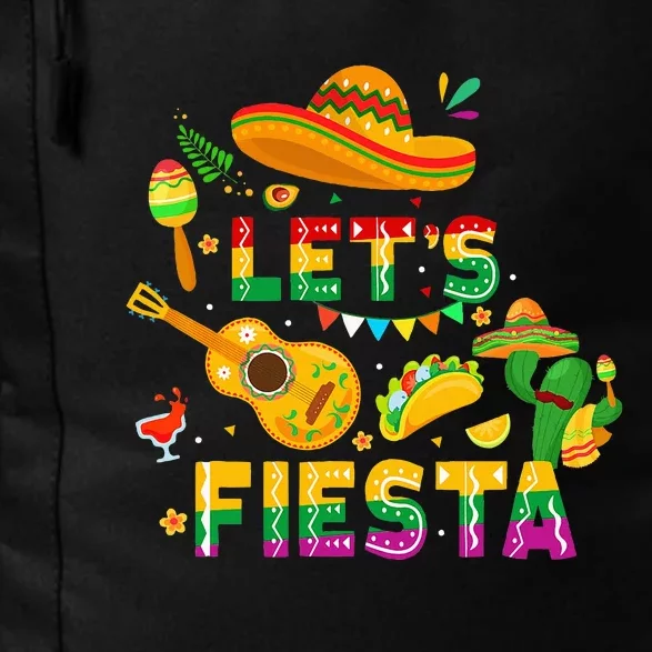 Funny Cinco De Mayo Mexican Guitar Cactus LetS Fiesta Daily Commute Backpack