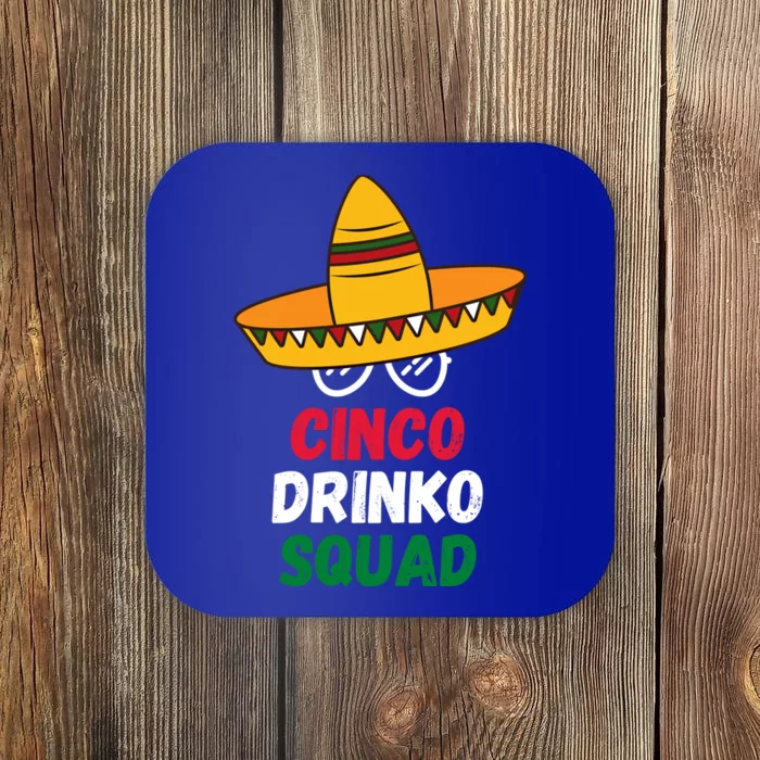 Funny Cinco De Mayo Cinco O Squad Ing Party Fiesta Cool Gift Coaster