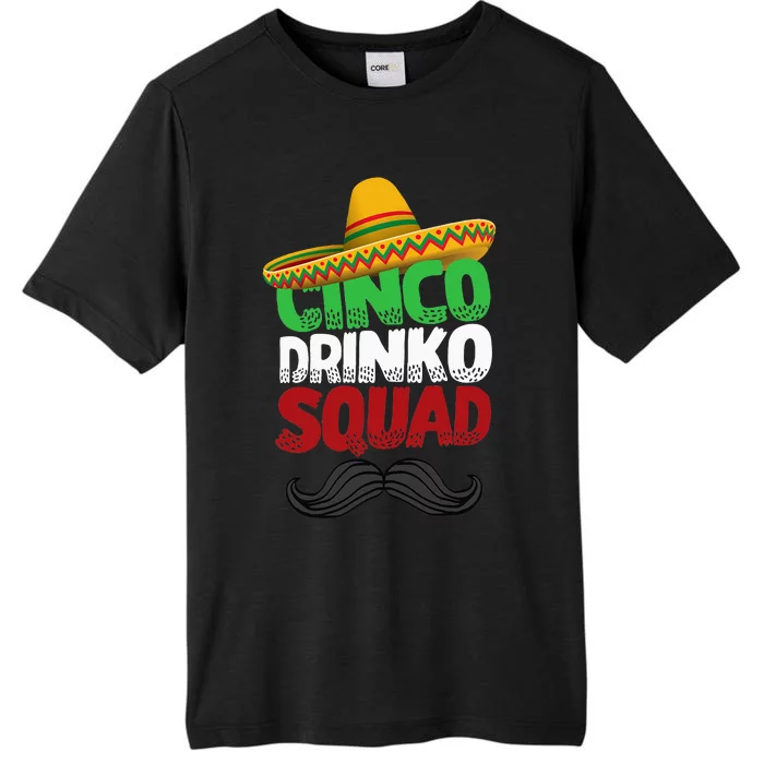 funny Cinco Drinko Squad Party Mexican Fiesta ChromaSoft Performance T-Shirt