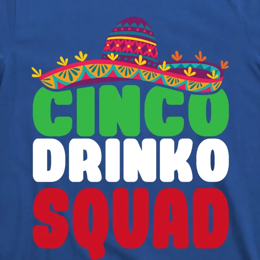 Funny Cinco De Mayo Cinco O Squad Mexican Fiesta Gift T-Shirt