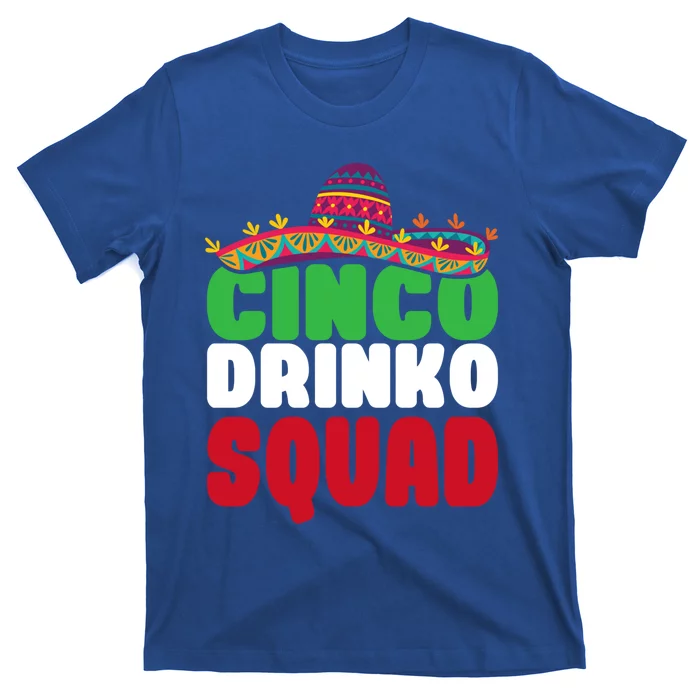 Funny Cinco De Mayo Cinco O Squad Mexican Fiesta Gift T-Shirt