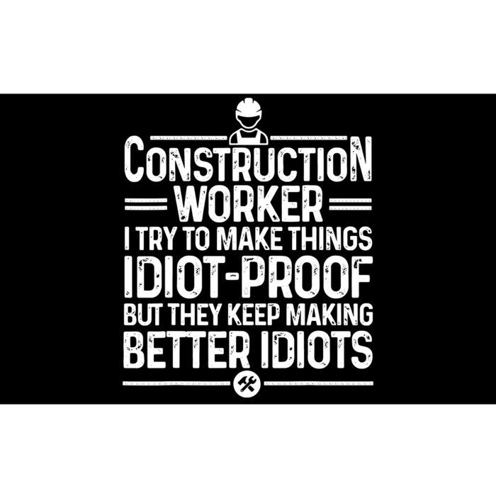 Funny Construction Design For Dad Construction Worker Bumper Sticker