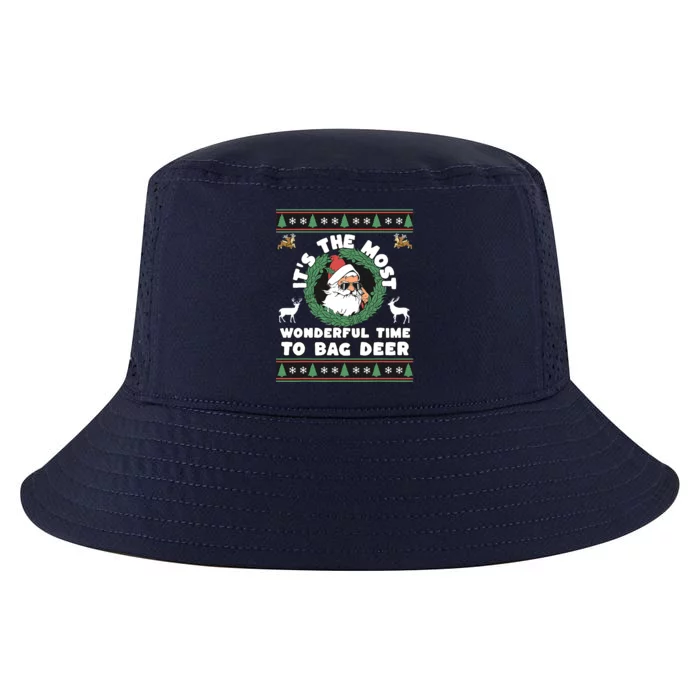 Funny Christmas Deer Hunting Bag Deer Xmas Holiday Cool Comfort Performance Bucket Hat