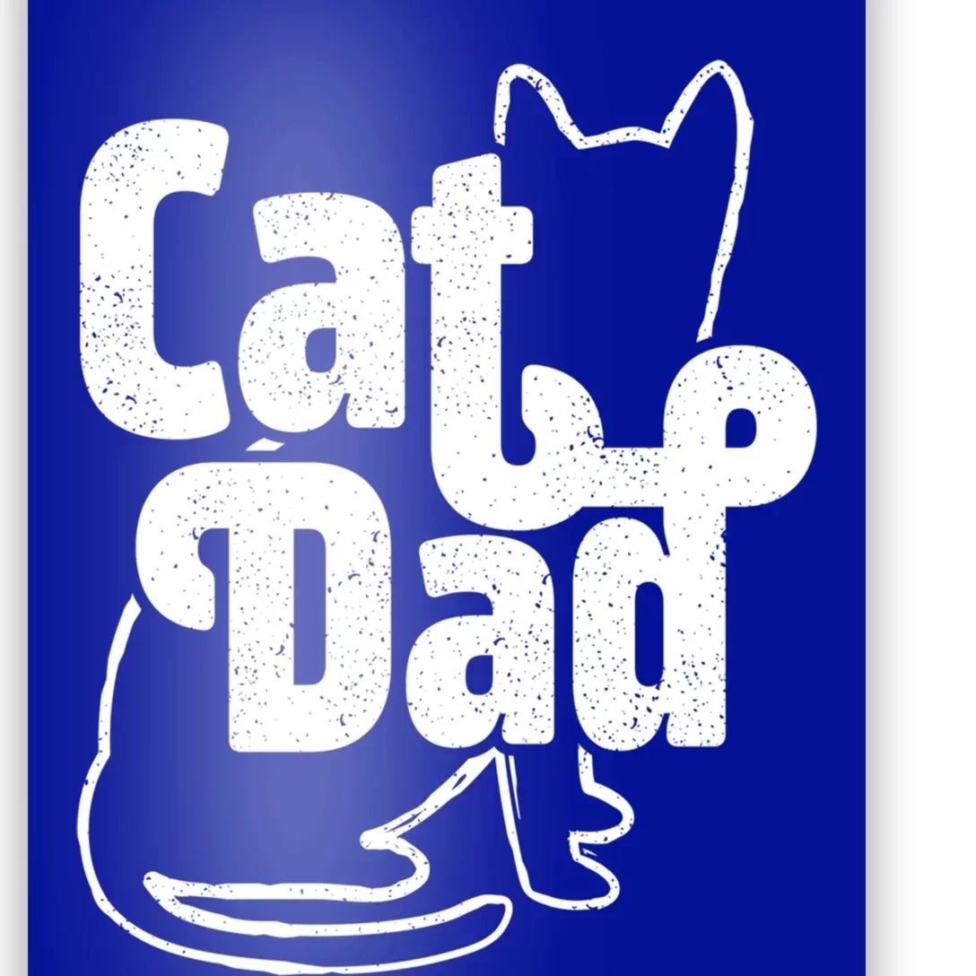 Funny Cat Dad Cat Lover Gift Cool Gift Poster