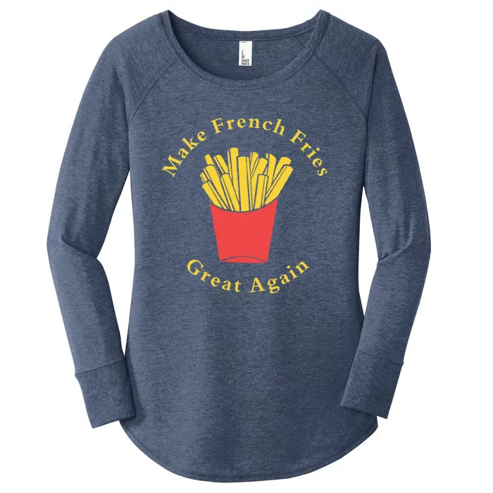 Funny Conservative Donald Trump Make French Fries Great Again Women's Perfect Tri Tunic Long Sleeve Shirt