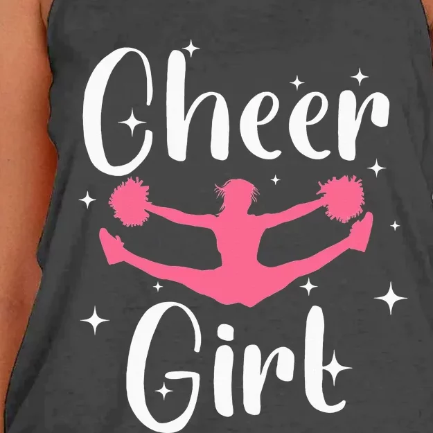 Funny Cheerleader Design For Cheerleading Women's Knotted Racerback Tank