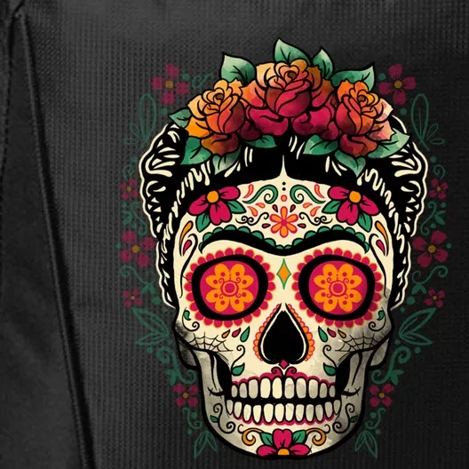 Frida Calavera Dia De Los Muertos Day Of The Dead City Backpack