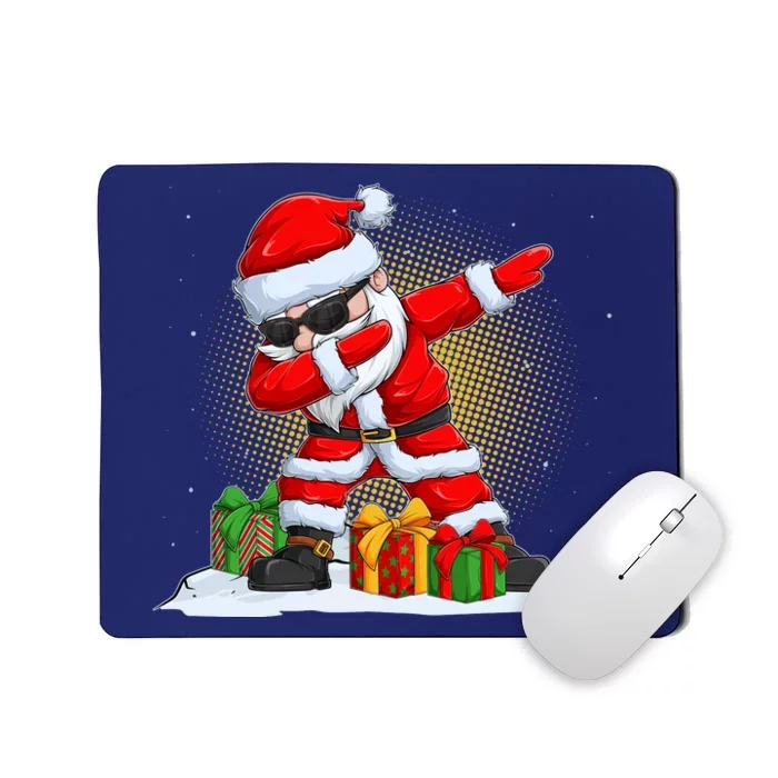 Funny Christmas Dabbing Santa Claus Mousepad