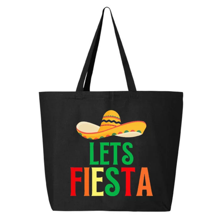 Funny Cinco De Mayo Quote Lets Fiesta Cool Cinco De Mayo 25L Jumbo Tote