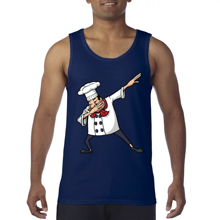 Funny Chef Design For Men Women Cook Hiphop Dabbing Dance Tank Top