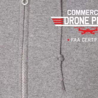 FAA Certified Drone Pilot Commercial Quadcopter RC Gift Full Zip Hoodie