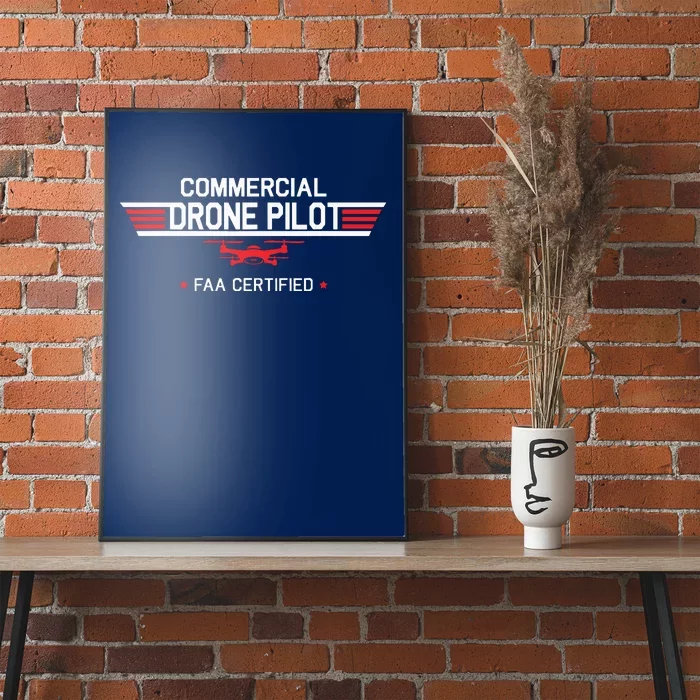 FAA Certified Drone Pilot Commercial Quadcopter RC Gift Poster