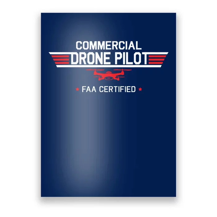 FAA Certified Drone Pilot Commercial Quadcopter RC Gift Poster