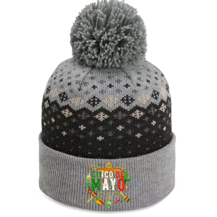 Fiesta Cinco De Mayo T S Taco The Baniff Cuffed Pom Beanie