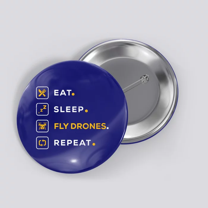 Funny Christmas Drones Gift Eat Sleep Fly Drones Meaningful Gift Button