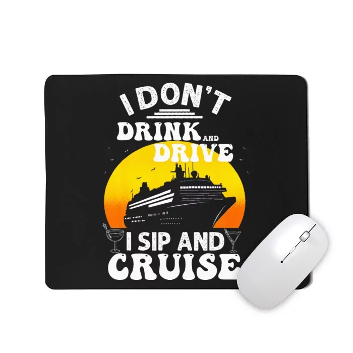 Funny Cruise Design For Women Cruise Vacation Boat Trip Mousepad