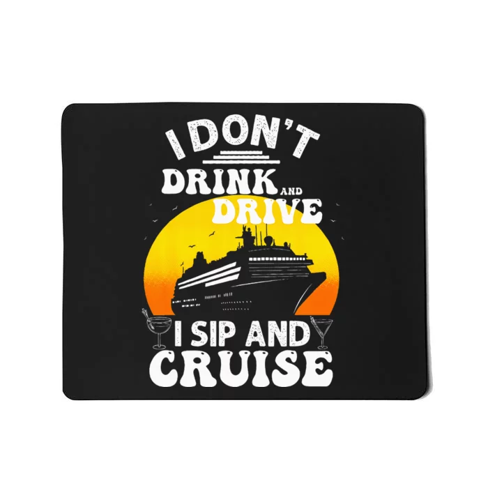 Funny Cruise Design For Women Cruise Vacation Boat Trip Mousepad