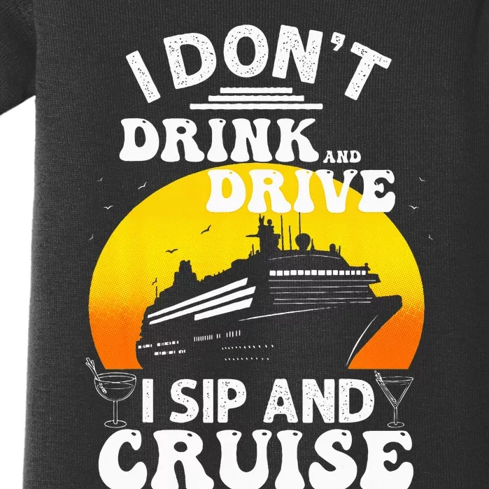 Funny Cruise Design For Women Cruise Vacation Boat Trip Baby Bodysuit