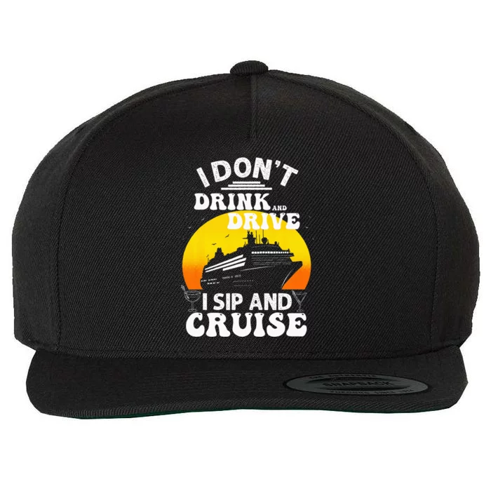 Funny Cruise Design For Women Cruise Vacation Boat Trip Wool Snapback Cap