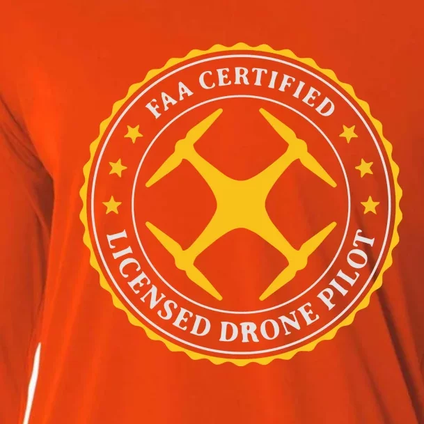 FAA Certified Drone Pilot Cooling Performance Long Sleeve Crew