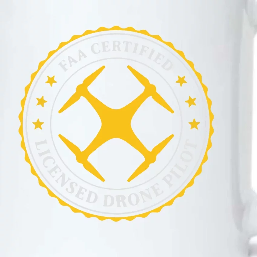 FAA Certified Drone Pilot Black Color Changing Mug