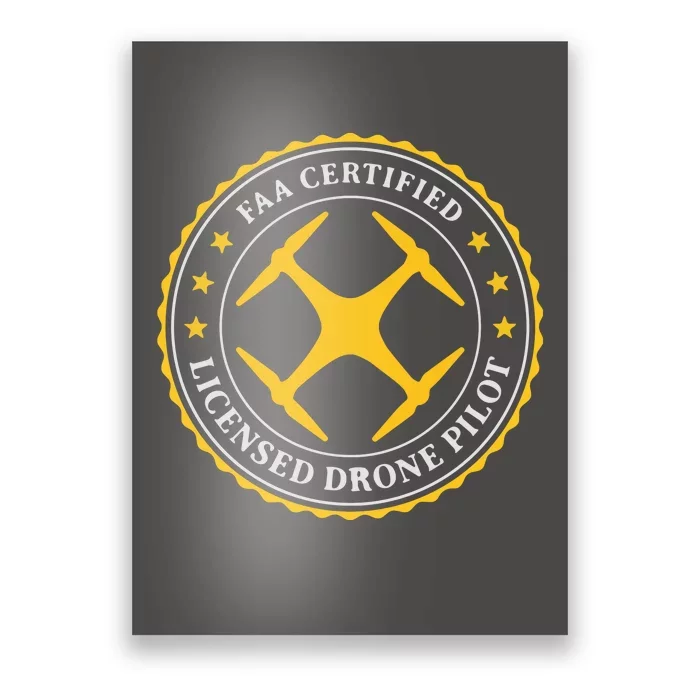 FAA Certified Drone Pilot Poster