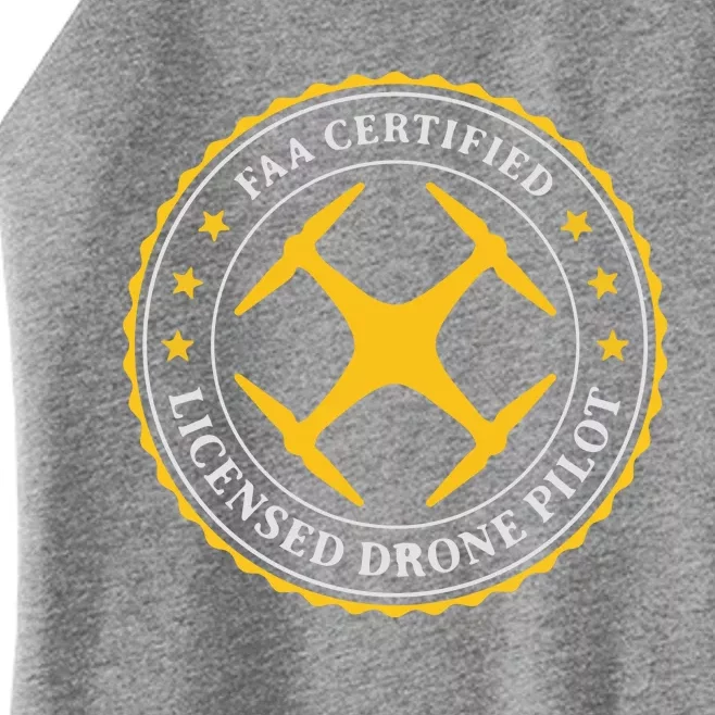 FAA Certified Drone Pilot Women’s Perfect Tri Rocker Tank