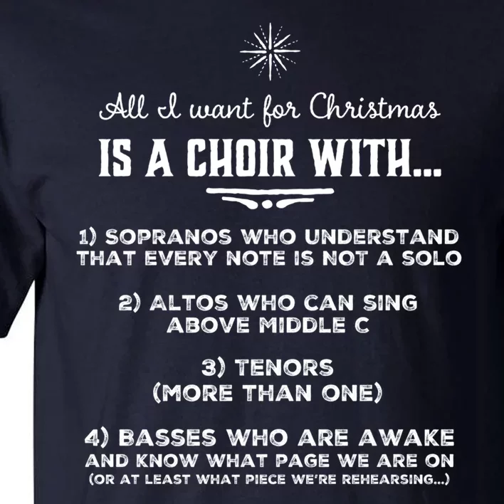 Funny Choir Director Design The Perfect Christmas Gift! Tall T-Shirt