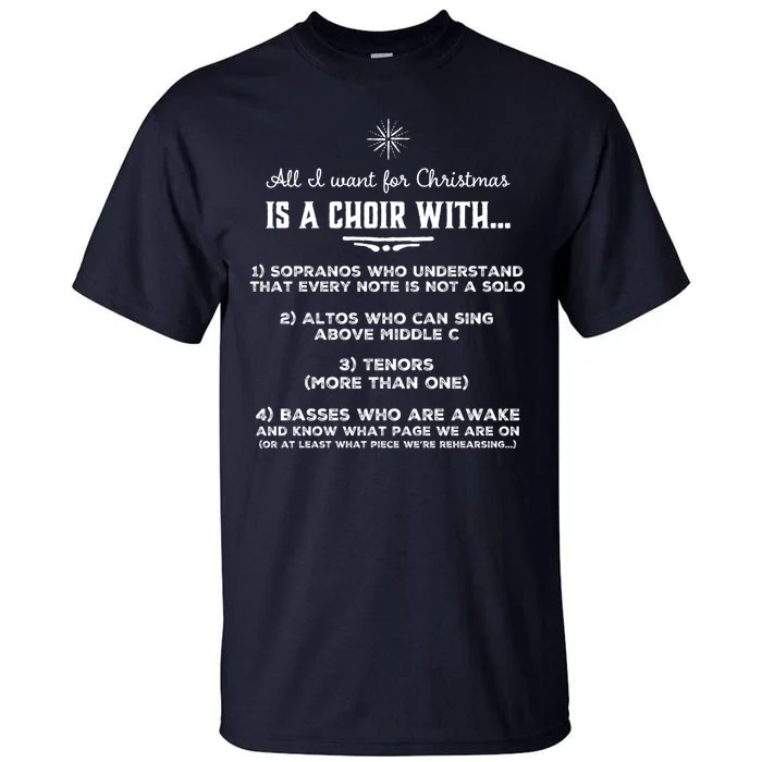 Funny Choir Director Design The Perfect Christmas Gift! Tall T-Shirt