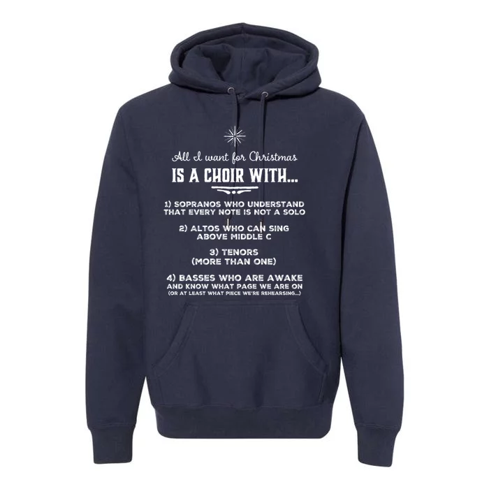 Funny Choir Director Design The Perfect Christmas Gift! Premium Hoodie