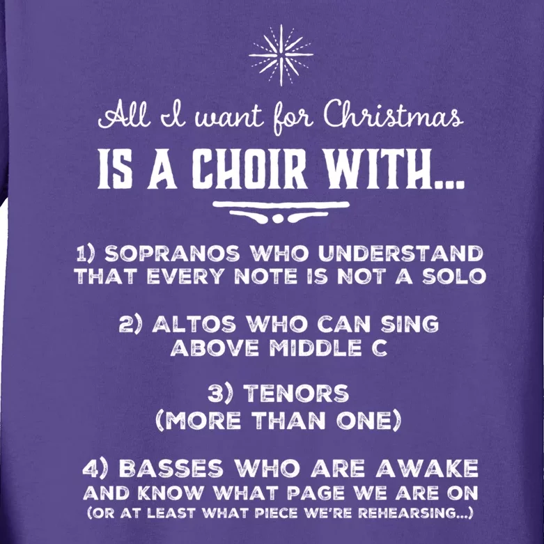 Funny Choir Director Design The Perfect Christmas Gift! Kids Long Sleeve Shirt