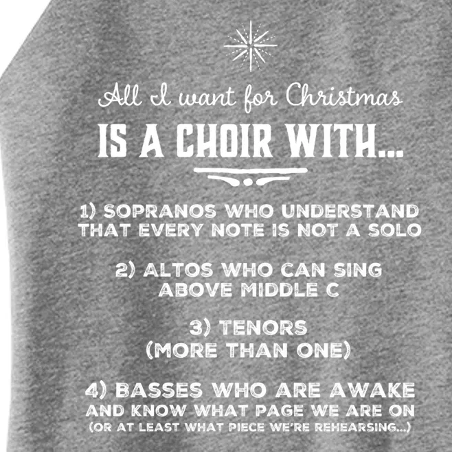 Funny Choir Director Design The Perfect Christmas Gift! Women’s Perfect Tri Rocker Tank