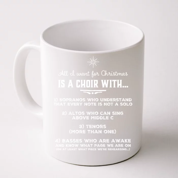 Funny Choir Director Design The Perfect Christmas Gift! Front & Back Coffee Mug