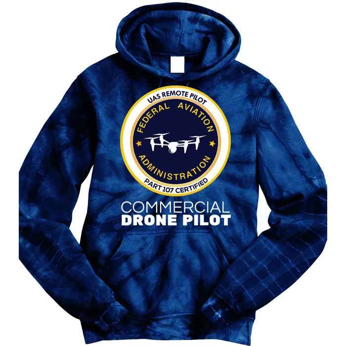 FAA Commercial Drone Pilot Tie Dye Hoodie