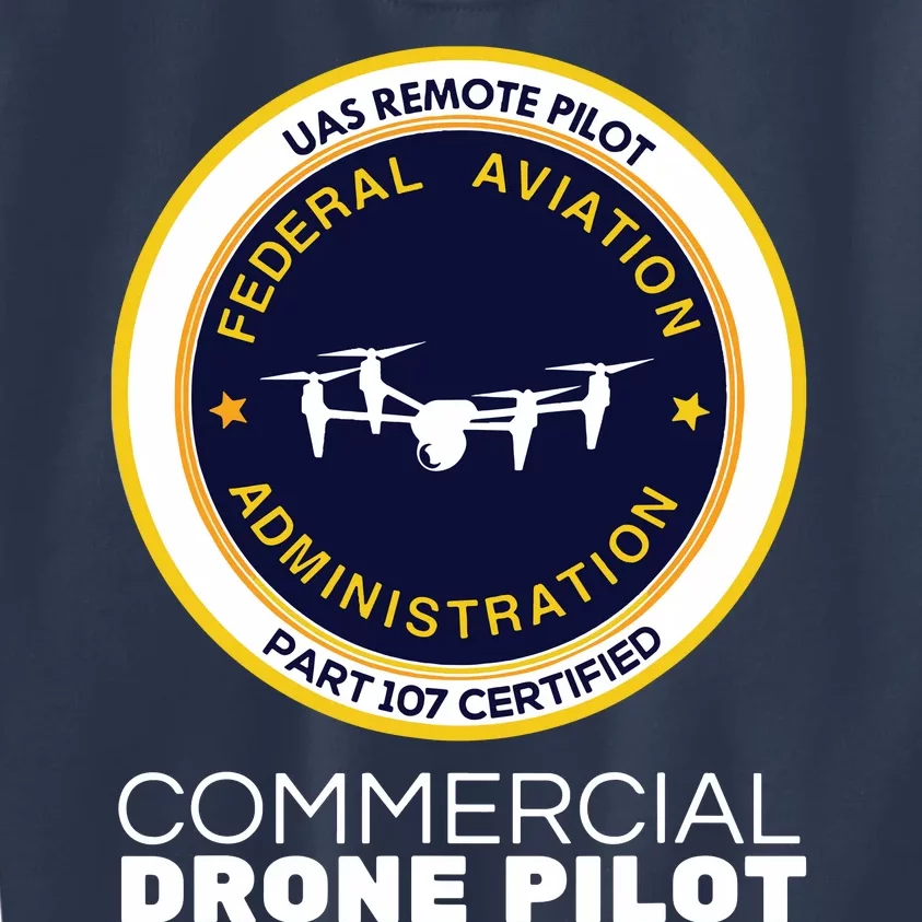 FAA Commercial Drone Pilot Kids Sweatshirt