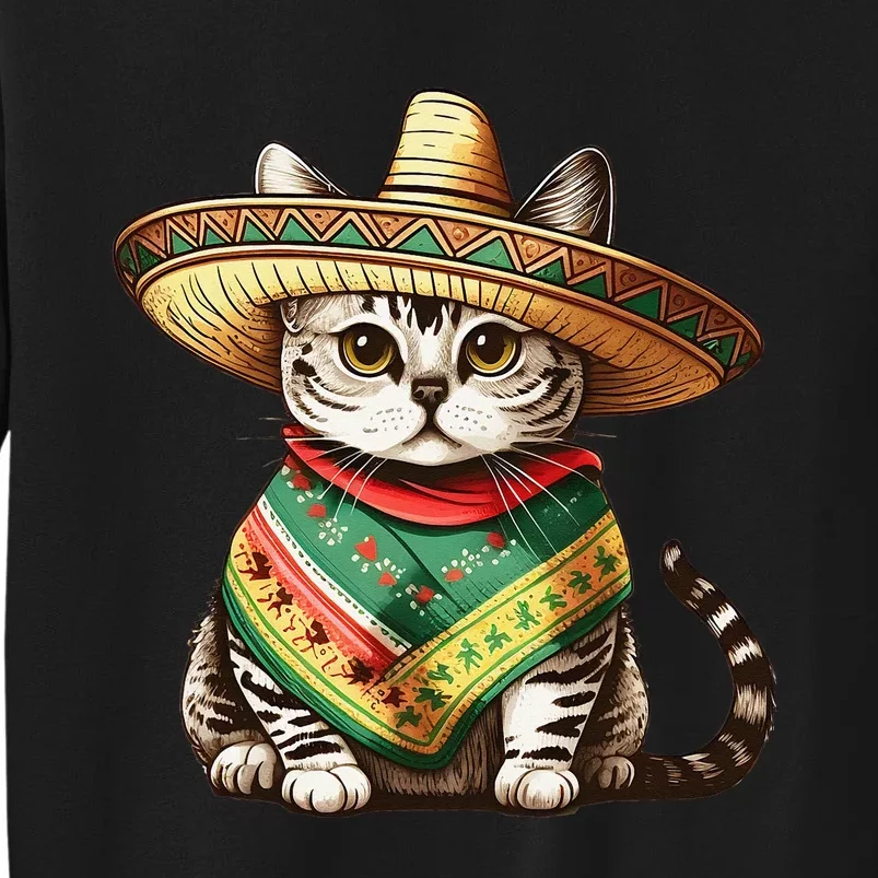 Funny Cinco De Mayo Cute Mexican Cat Sweatshirt