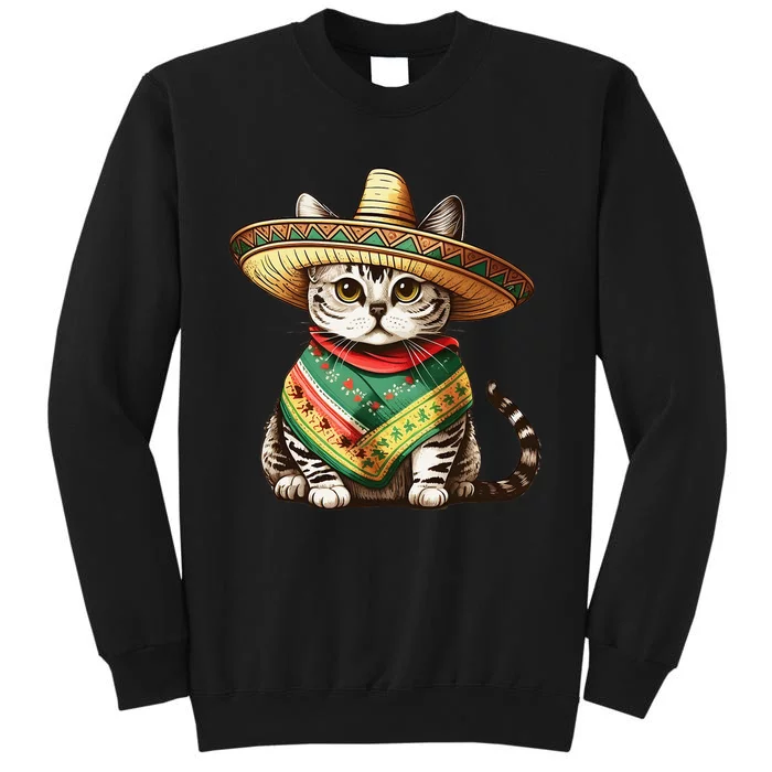 Funny Cinco De Mayo Cute Mexican Cat Sweatshirt