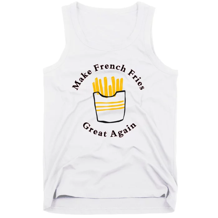 Funny Conservative Donald Trump Make French Fries Great Again Tank Top