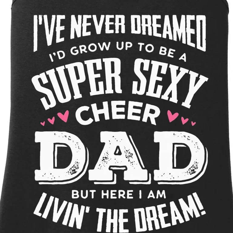 Funny Cheerleading Dad Father Cheer Dad Ladies Essential Tank