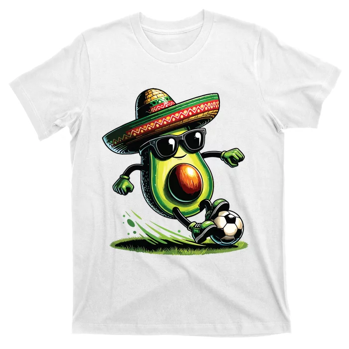 Funny Cinco De Mayo Avocado Showing Soccer Skills Outfit T-Shirt