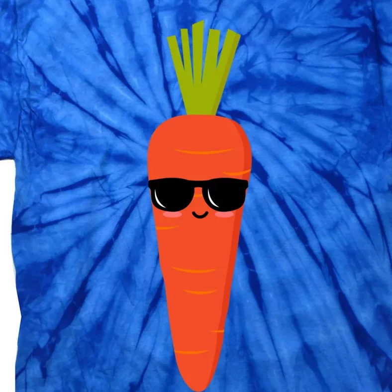 Funny Carrot Dad Sunglasses Vegetable Fathers' Day Gardener Gift Tie-Dye T-Shirt