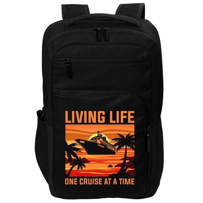 Funny Cruising Designs Women Cruise Ship Cruising Lovers Impact Tech Backpack