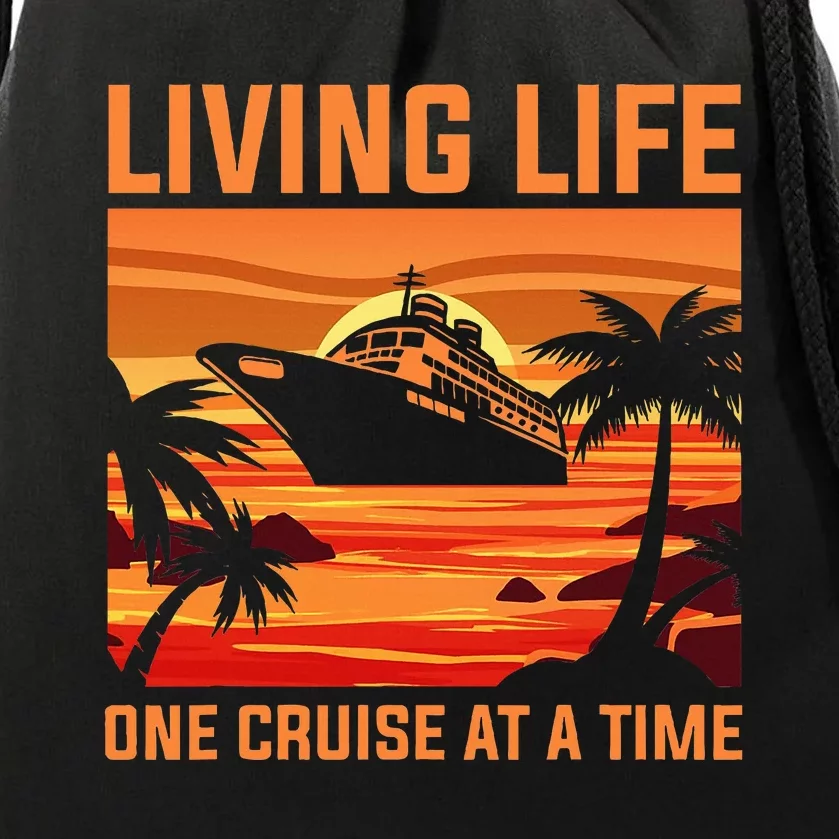 Funny Cruising Designs Women Cruise Ship Cruising Lovers Drawstring Bag