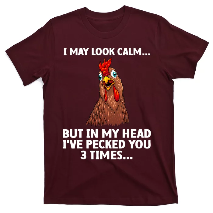 Funny Chicken Design Poultry Chicken Farmer T-Shirt