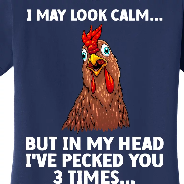 Funny Chicken Design Poultry Chicken Farmer Women's T-Shirt